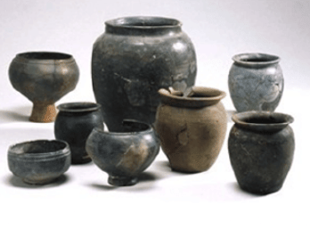 Black Grey burnished Ware