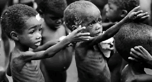 Fig. Children affected in famine