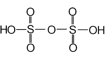 Structure of Oleum