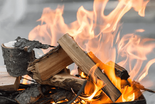 Wood turns into Ash on Burning