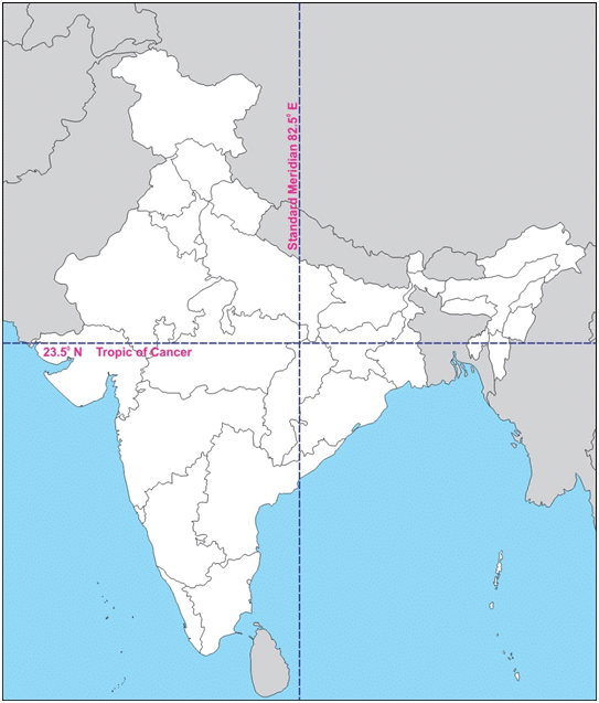 Class 9 Geography Chapter 1 Notes - India: Size and Location