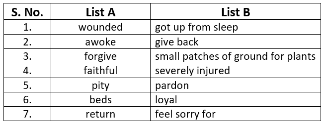 NCERT Solutions for Class 7 English - Three Questions