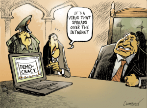 Fig. Struggle of democracy