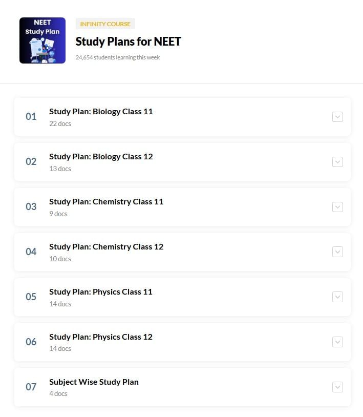 What do you get under EduRev Infinity Package for NEET? | Physics Class 11