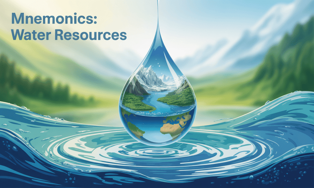 Mnemonics: Water Resources | Social Studies (SST) Class 10