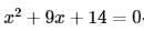 Quadratic Equations Chapter Notes | Mathematics Class 10 (Maharashtra SSC Board)