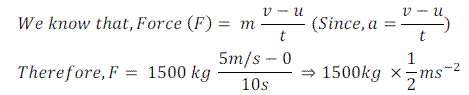 Numerical Problems Based on Newton`s Second Law of Motion(2) - Force & Laws of Motion - Class 9
