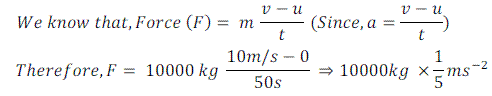 Numerical Problems Based on Newton`s Second Law of Motion(2) - Force & Laws of Motion - Class 9