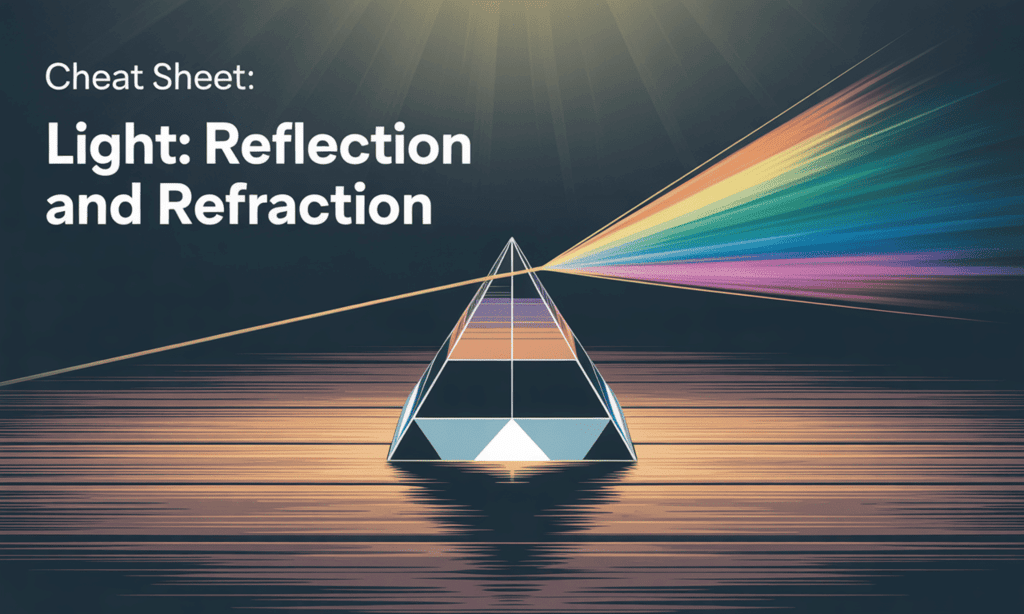 Cheat Sheet: Light: Reflection and Refraction | Physics Class 10 ICSE