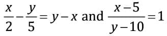 MCQ`s: Equations