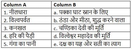 Worksheet Solutions: हरिद्वार | Worksheets with Solutions for Class 8