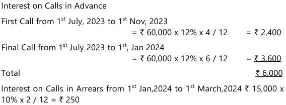Past Year Questions: Company Accounts