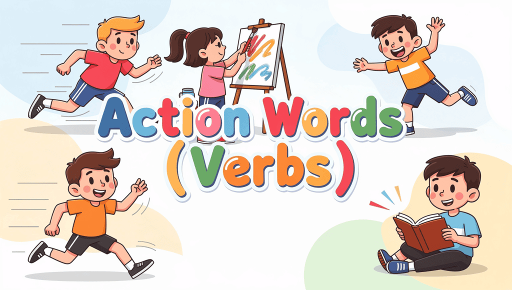 Action Words (Verbs) - Vocabulary Builder for Kids - Class 1 PDF Download