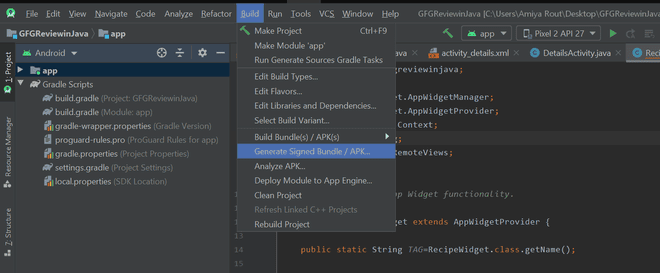 How to Generate Signed Apk in Android Studio - Software Development PDF