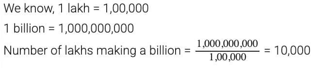 NCERT Solutions for Class 7 Maths Chapter 1 Large Numbers Around Us