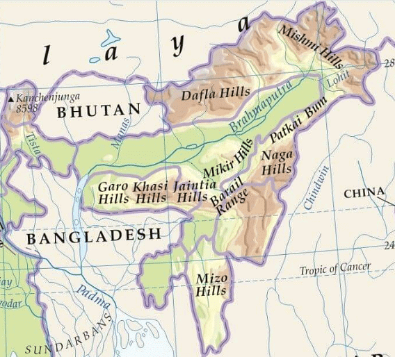 Mountain Ranges in North East India