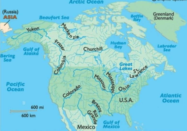 Continents- North America - UPSC