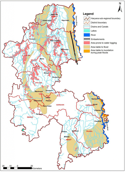 Flood Prone areas in the sub-region