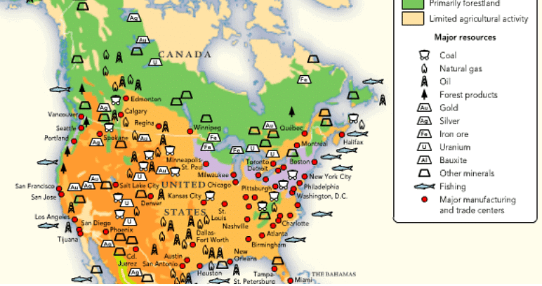 Continents- North America - UPSC