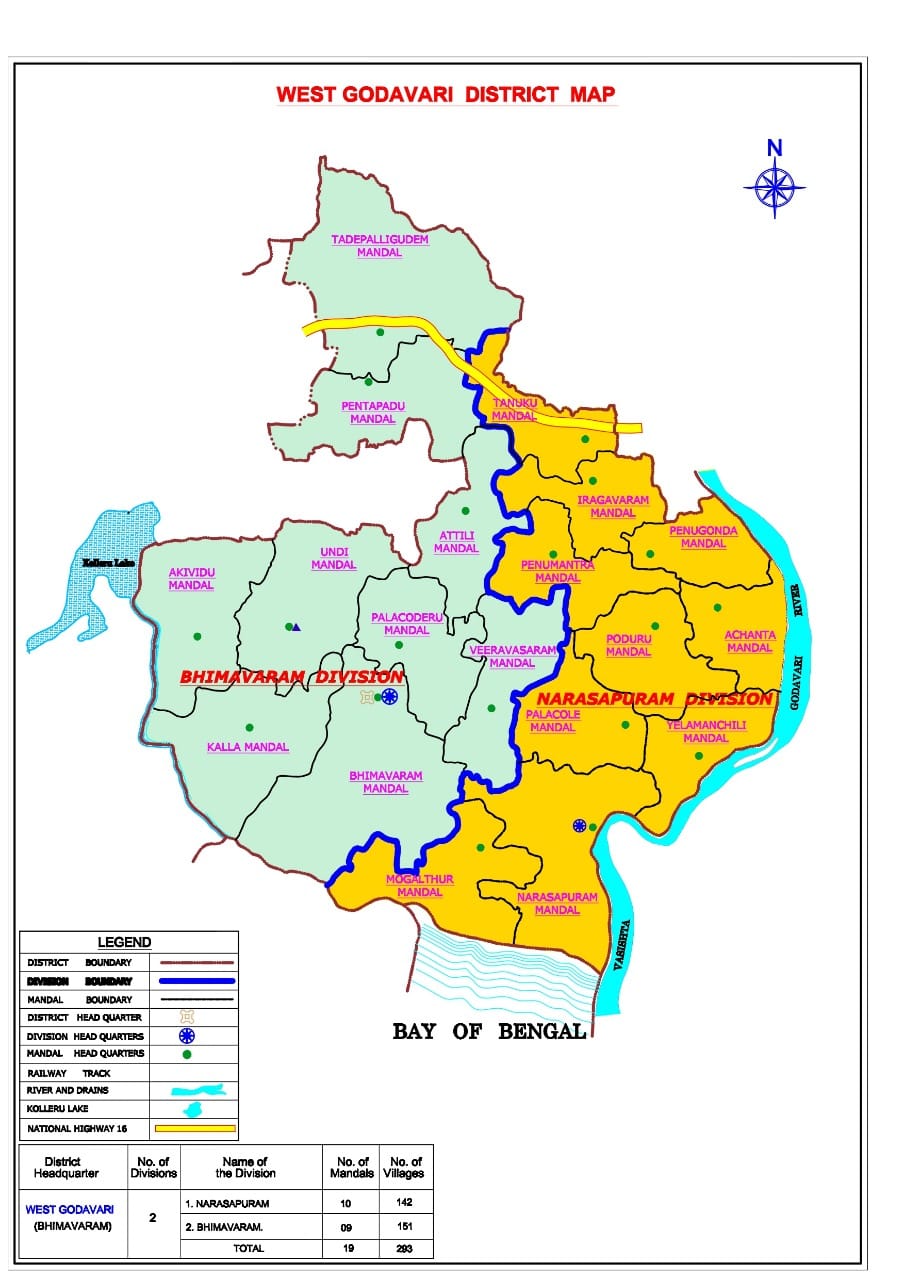 Map: West Godavari District