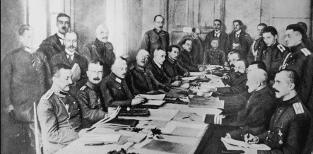 Delegates at negotiations for the treaties of Brest-Litovsk, 1918