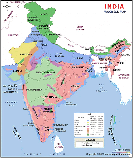 Soil types in India - UPSC