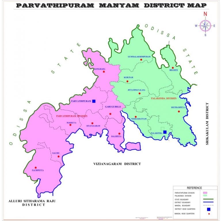 Map: Parvathipuram Manyam District