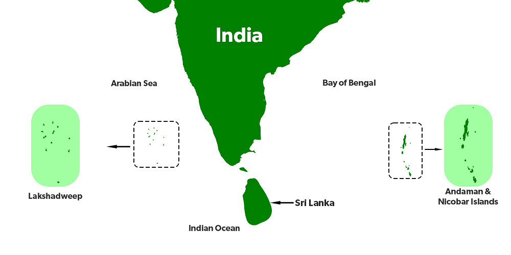 Lakshadweep Island on map