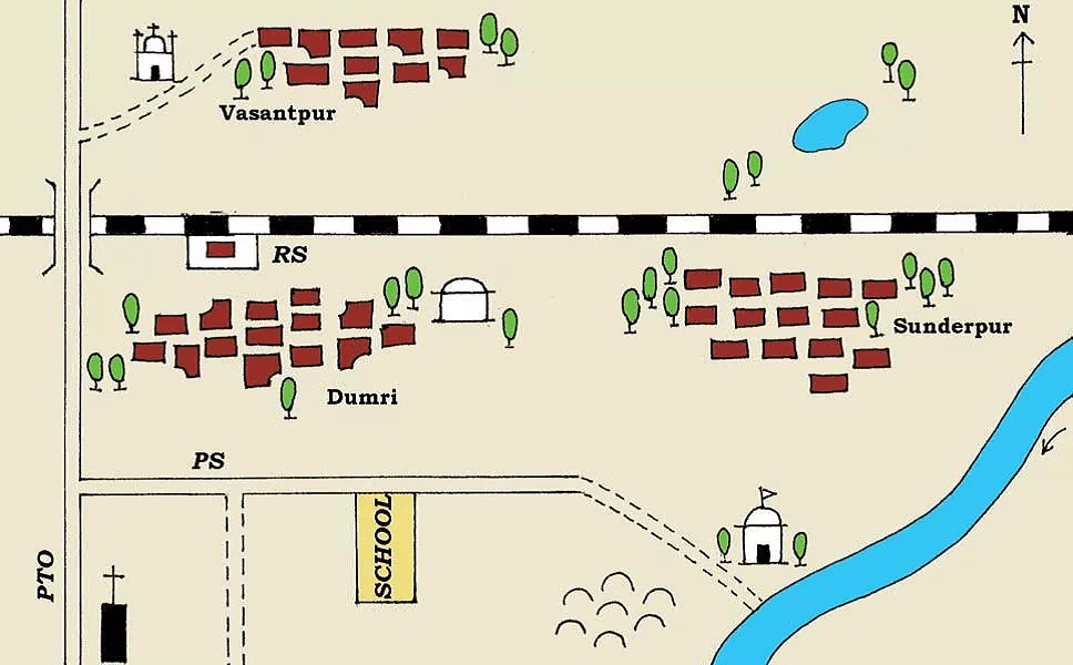 Representation of a small part of an area in the form of a map