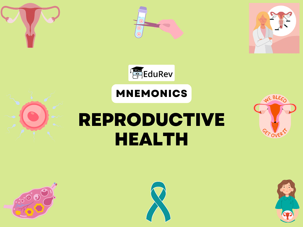 Mnemonics: Reproductive Health | Biology Class 12 - NEET