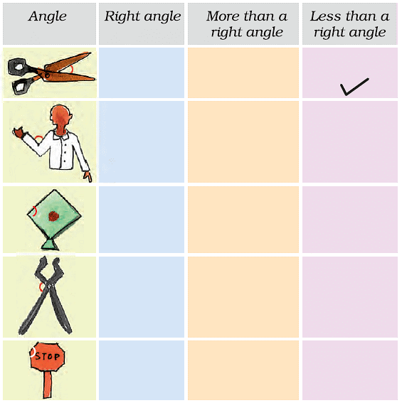 Shapes and Angles - 1 Class 5 Worksheet Maths