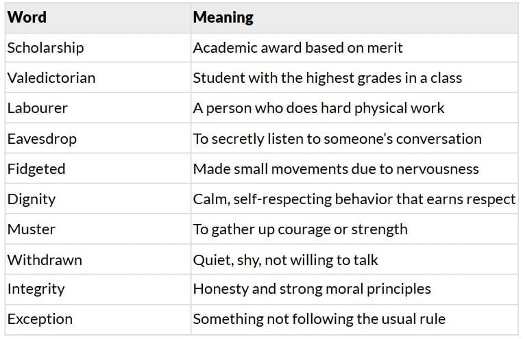 The Scholarship Jacket Chapter Notes | Gul Mohar Class 7
