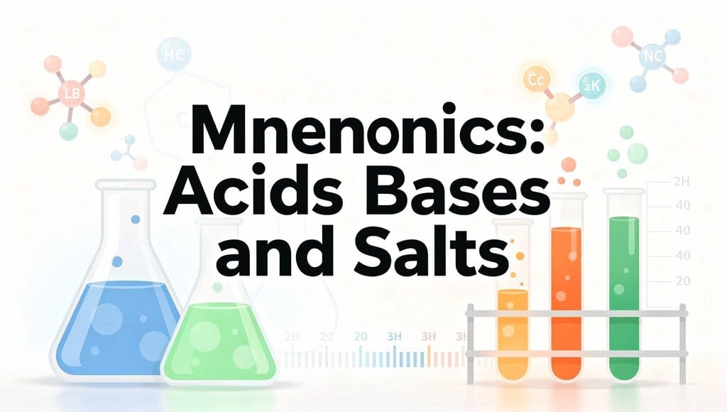 Mnemonics: Acids, Bases and Salts