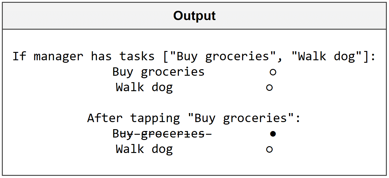Step 3 - Display the Task List