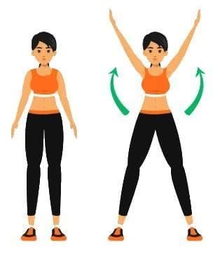 Star Jump Movement Diagram