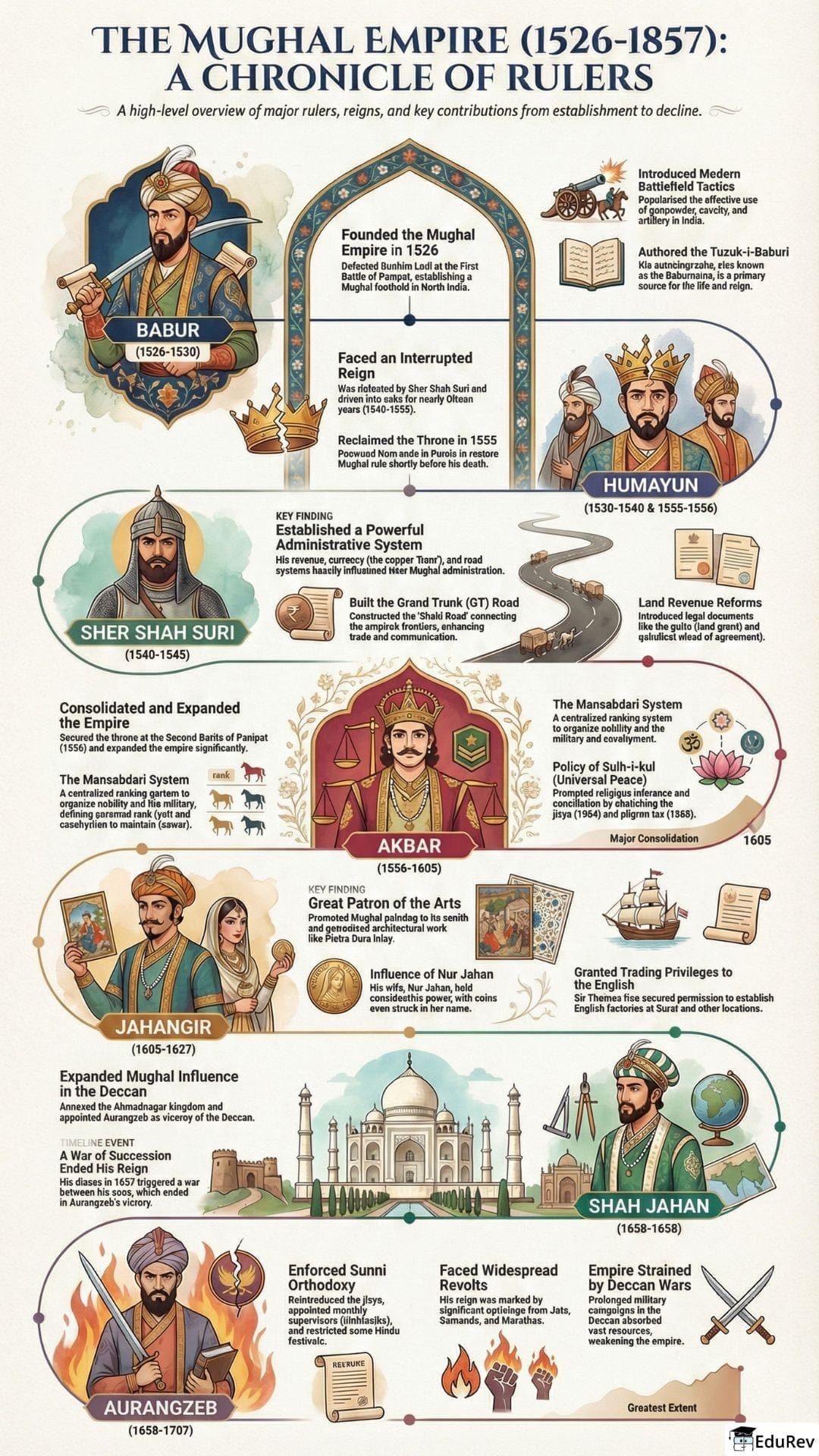 Infographics: The Mughal Empire