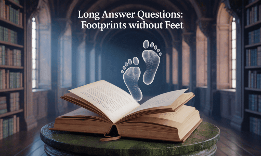 Long Answer Questions: Footprints without Feet | English Class 10