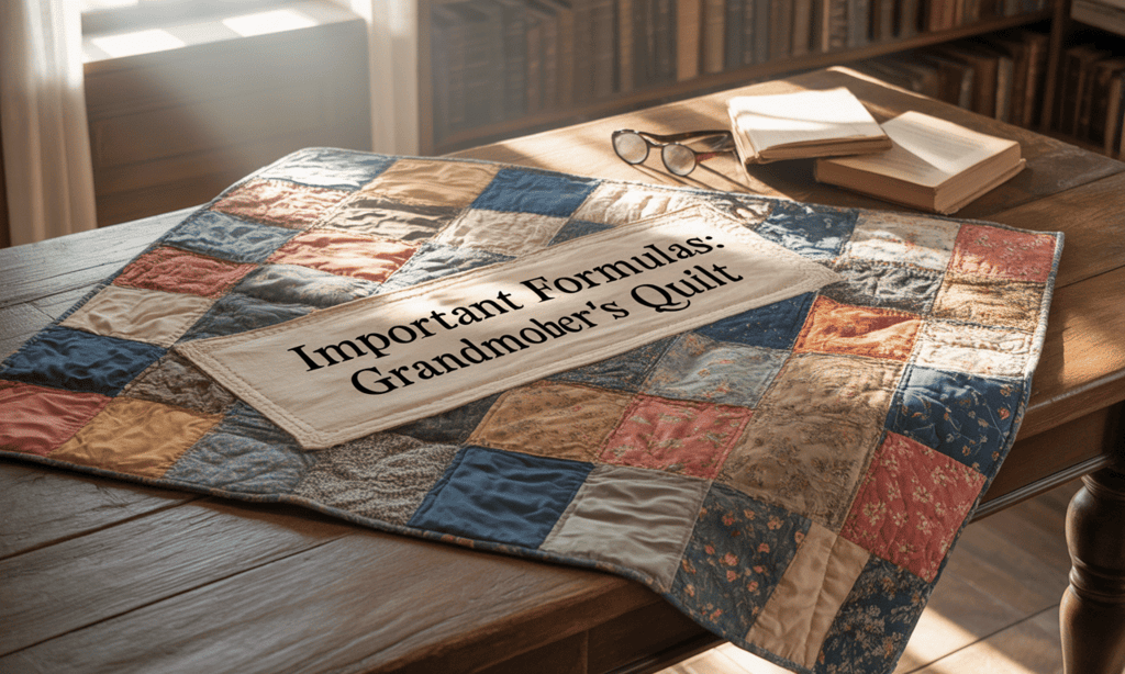 Important Formulas: Grandmother’s Quilt | Mathematics (Maths Mela) Class 5 - New NCERT