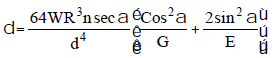 Open-coiled helical spring subjected to axial load