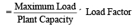 Load Factor, Capacity Factor and Utilization Factor