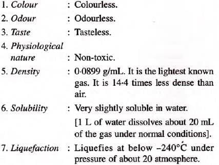 Study Of The First Element – Hydrogen Chapter Notes | Chemistry Class 9 ICSE