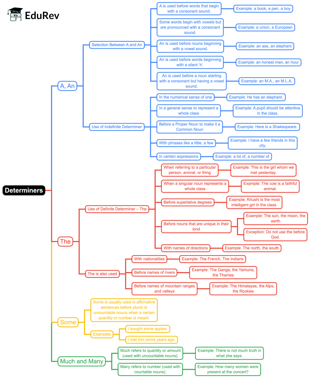 Mindmap: The Determiner | English Grammar Class 7