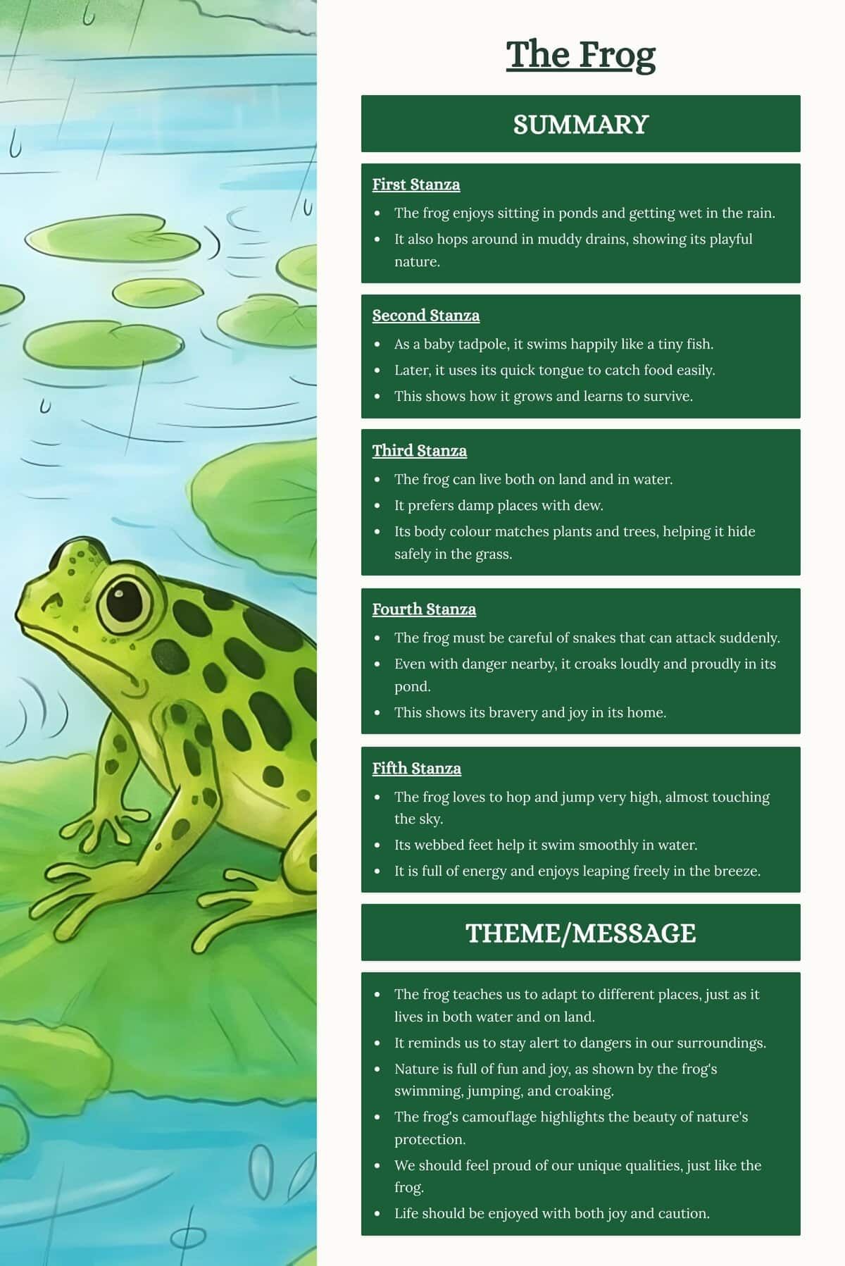 Visual Story: The Frog | English Santoor Class 5 - New NCERT