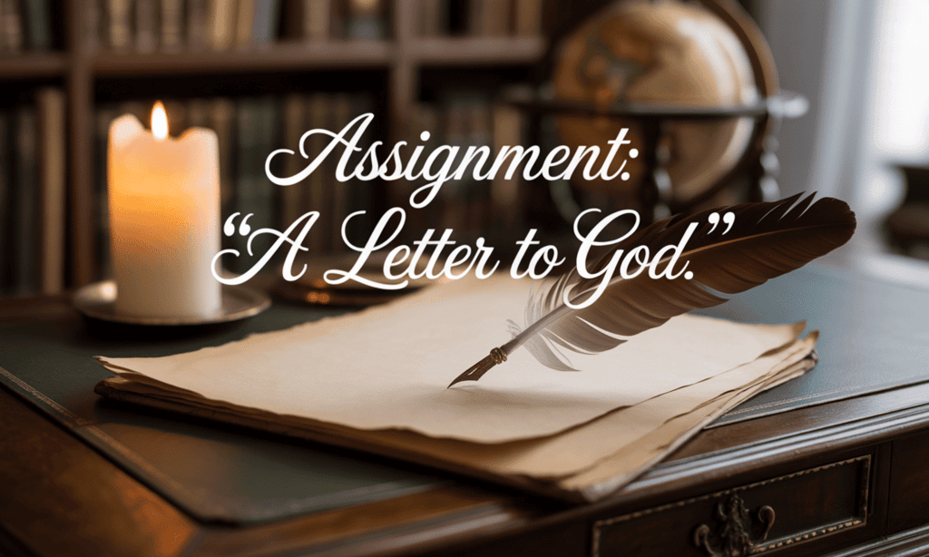 Assignment: “A Letter to God” | English Class 10