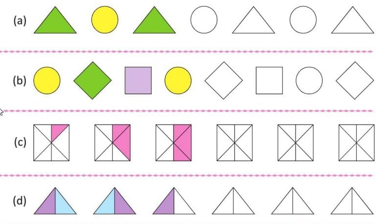Patterns Class 1 Notes Maths Chapter 10