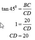 NCERT Solutions for Class 10 Maths Chapter 9 - Some Applications of Trigonometry (Exercise 9.1)