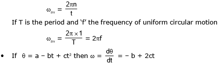 Circular Motion, Chapter Notes, Class 11, Physics (IIT-JEE & AIPMT)