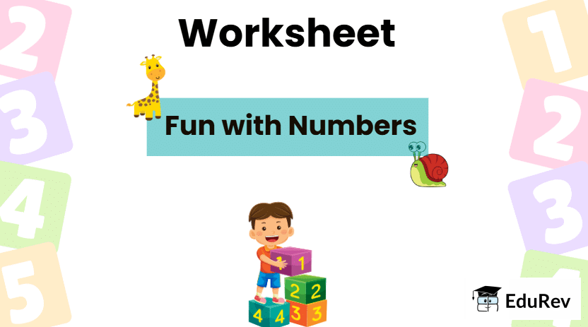 Class 3 Maths - Fun With Numbers - CBSE Worksheets - 1