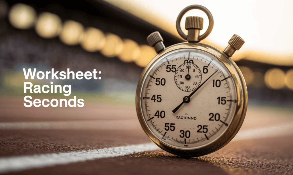 Worksheet: Racing Seconds | Worksheets with Solutions for Class 5