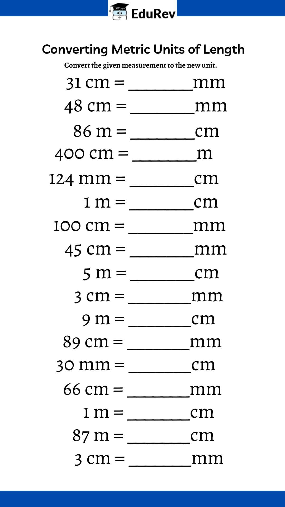 Visual Worksheet: Conversion of Units | Mathematics (Maths Mela) Class 5 - New NCERT
